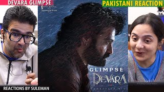 Pakistani Couple Reacts To Devara Part 1  Glimpse  Hindi  NTR  Kortala Siva  Anirudh [upl. by Xylia]