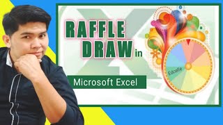 How to make a RAFFLE DRAW in MICROSOFT EXCEL  Tagalog  Edcelle John Gulfan [upl. by Ardnuassac945]