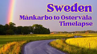 Driving from Månkarbo to Östervåla Sweden Timelapse [upl. by Anirak]