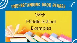 Book Talks Understanding Fiction Genres with Middle School examples [upl. by Anilas810]