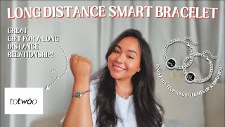 TOTWOO SMART BRACELET REVIEW  Smart Jewelry for Long Distance Relationships [upl. by Marieann]