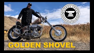 Pangea Choppers Golden Shovelhead Review HD 1080p [upl. by Australia709]