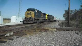 CSXT CW44AH Units 559 and 556 at Momence IL [upl. by Ylecara430]