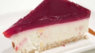 No Bake Cheesecake With Gelatin Topping  The easiest version [upl. by Phail136]