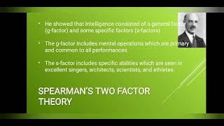 Spearmans TwoFactor theory of Intelligence I plus two I degree I PGI UGCNET [upl. by Viviyan]