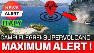 Cliff Collapse near Swimmers  Large Seismic swarm currently underway caused land slide in Bacoli [upl. by Nerua]