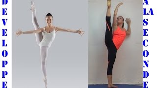 How To Developpe A La Seconde 2nd Ballet Dance Exercises EasyFlexibility [upl. by Ailehc]