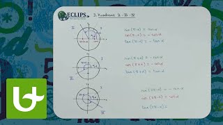 Goniometrische getallen  Deel 3 Sinus cosinus en tangens van hoeken in kwadranten II III IV [upl. by Jeralee]