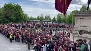 Superga larrivo del Torino alla Basilica il 4 maggio 2024 [upl. by Doran]