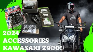 Brand new accessories on brand new Kawasaki z900 😍🤩😍 [upl. by Gerge]