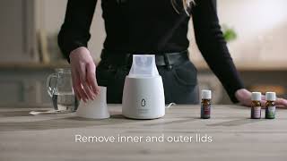 Yankee Candle® Ultrasonic Aroma Diffuser  How To Use With Captions [upl. by Luehrmann]