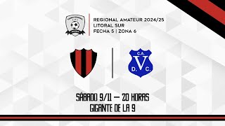 Fútbol FECHA 5  ZONA 6  LITORAL SUR  TRFA CARCARAÑÁ VS DEF DE VILLA CASSINI CAP BERMÚDEZ 2 [upl. by Polito]