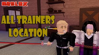 ALL BREATHING TRAINER LOCATION  Roblox Wisteria [upl. by Idaline478]