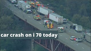 car crash i 70 today [upl. by Rednirah686]