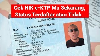 Cara Cek NIK eKTP secara Online Status Terdaftar atau Tidak [upl. by Leola]