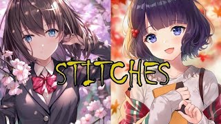 nightcore  Stitches Swithcing Vocals [upl. by Albright866]