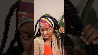 Quick and affordable protective hairstyle tutorial jumbo marley twists hairstyletutorial [upl. by Webb]