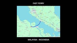 Malaysia to Indonesia Fast Ferry from Malacca to Dumai Sumatra [upl. by Sirrot]