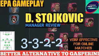 D STOJKOVIC MANAGER REVIEW A BETTER ALTERNATIVE TO GASPERINI PES 2021 Mobile [upl. by Savihc]