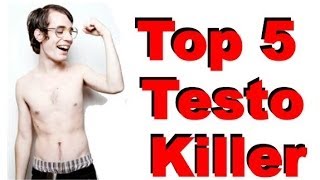 Top 5 Testo Killer  Lebensmittel die Testosteron senken [upl. by Acnaib]