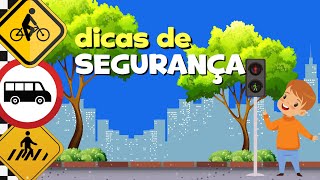 Dicas de segurança no Trânsito  Vídeo educativo  Dia Nacional do Trânsito  Fundamental 1 [upl. by Tsugua]