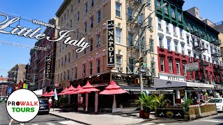 Little Italy amp Chinatown Walk NYC 4K60fps with Captions [upl. by Kcirde]