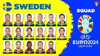 SWEDEN SQUAD EURO 2024 QUALIFIERS  UEFA EURO 2024 [upl. by Lybis]