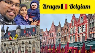 Bruges  Belgium  Beguinage Church of Lady Market squareThe Burg  Bellfry tower Belgian waffle [upl. by Ginni]