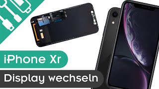 iPhone XR Display wechseln  kaputtde [upl. by Nywde253]