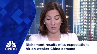 Richemont results miss expectations hit on weaker China demand [upl. by Drarrej]