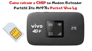 Modem Roteador Portátil Zte Mf971v Pocket Vivo 4g [upl. by Ilahsiav]