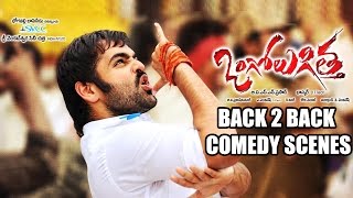 Ongole Githa Back 2 Back Comedy Scenes  Ram Pothineni Kriti Kharbanda Ajay Prakash Raj Prabhu [upl. by Aroc]