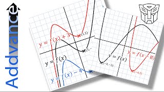 Graphs Transformations Translations  GCSE Alevel and IB Maths  Addvance Maths 😊➕ [upl. by Langbehn]