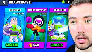 ALLE GRATIS GESCHENKE ÖFFNEN im BRAWL STARS UPDATE [upl. by Eleumas607]