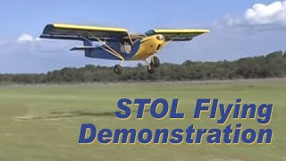 STOL short takeoff and landing flying demonstration [upl. by Aihsekal483]