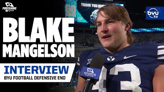 Blake Mangelson on getting to 10 wins on his Senior Night and where he’s hoping BYU plays a Bowl Gam [upl. by Leary]