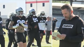 Raiders back at practice postbye aiming for turnaround with newlook coaching staff [upl. by Niraa]