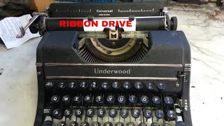 Underwood Universal Typewriter Ribbon Drive Flush and Lube Gears amp Pawls [upl. by Ashbaugh]