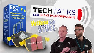 Yellowstuff Pads  Tech Talks – EBC Brakes Pad Compounds [upl. by Elwood445]