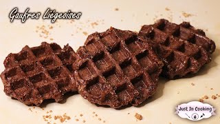 Recette des Gaufres Liégeoises Tout Chocolat [upl. by Bringhurst19]