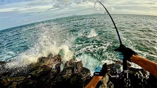 Rock Fishing En Guadeloupe  Pêche Exotique [upl. by Puttergill832]