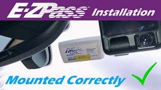 How to Mount or Install an EZ Pass Correctly [upl. by Kleinstein480]