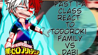 Past 1A Class react to Todoroki Family Vs Dabi  Season 7  Bnha react [upl. by Lahcim]