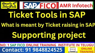 Ticket Tools in SAP  What is Mean by Ticket raising in SAP  Supporting project [upl. by Oralle]