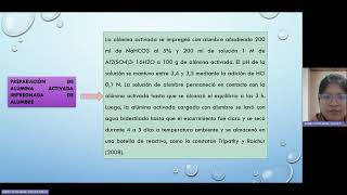 ELIMINACIÓN DE FLUORURO DEL AGUA POTABLE MEDIANTE ADSORCIÓN SOBRE AIAAMaryMejia [upl. by Cline]