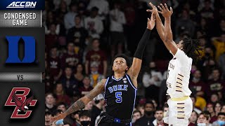 Duke vs Boston College Condensed Game  202122 ACC Men’s Basketball [upl. by Bravar]