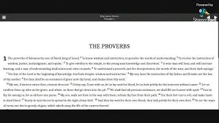 Proverbs 1 KJV audio with text [upl. by Naimed]