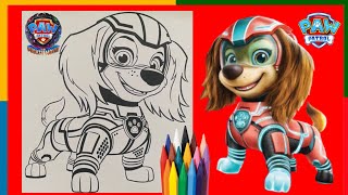 PAW PATROL  MIGHTY MOVIE  Colouring LIBERTY 🌈🐶✏️ [upl. by Phillip56]