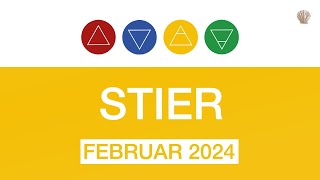 STIER ♉️ FEBRUAR 2024 quotHAB GEDULD  ES KOMMT VON SELBST ⭐quot  TAROT MONATSLEGUNG [upl. by Grory]