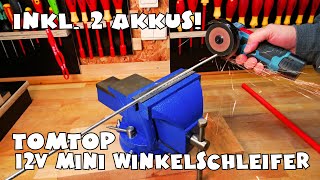 Günstig 12V mini Winkelschleifer von Tomtop [upl. by Pepin703]